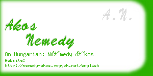 akos nemedy business card